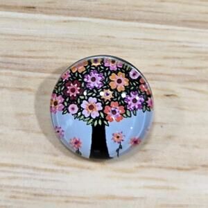 Snap Jewelry Cute Floral Tree Cabachon Button Fits Ginger Noosa Accessories